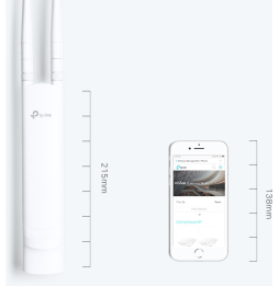 Point d'accès TP-Link EAP110-OUTDOOR WiFi N 300 Mbps Extérieur (IP65) 