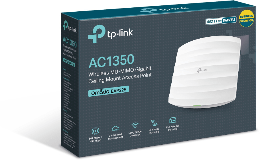 Point d'accès WiFi 5 Mesh bi-bande TP-Link AC1350 PoE Gigabit - Plafonnier (EAP225) — image 5