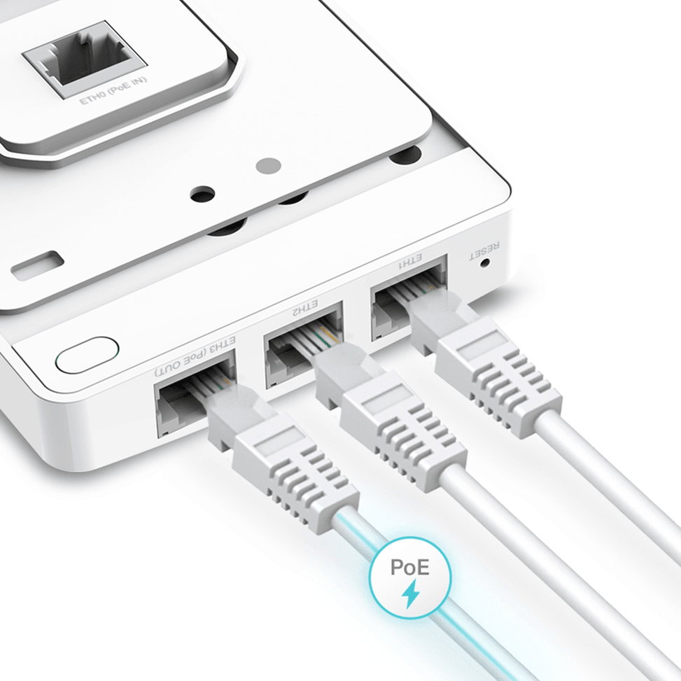 Point d'accès WiFi 5 TP-Link AC1200 mural Omada MU-MIMO Gigabit (EAP235-WALL) — image 3