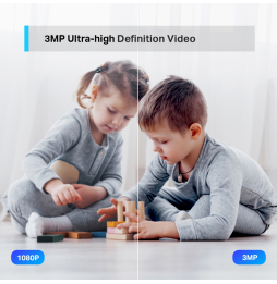 Caméra de vidéosurveillance TP-Link Tapo C210 WiFi panoramique et inclinable Indoor 2K 3MP