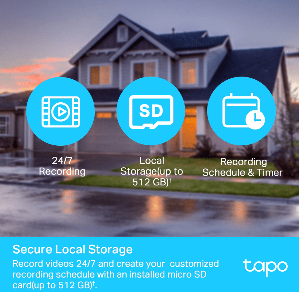 Caméra de sécurité WiFi TP-Link Tapo C500 Outdoor 360° Panoramique/Inclinable - Pour l'extérieur (TAPOC500) — image 8