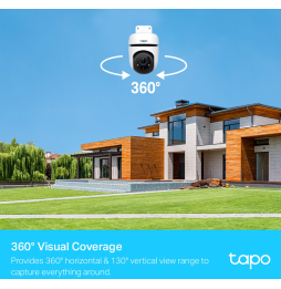 Caméra de sécurité WiFi TP-Link Tapo C500 Outdoor 360° Panoramique/Inclinable - Pour l'extérieur (TAPOC500)