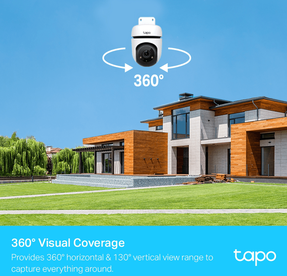 Caméra de sécurité WiFi TP-Link Tapo C500 Outdoor 360° Panoramique/Inclinable - Pour l'extérieur (TAPOC500) — image 4