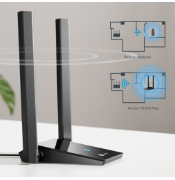 Adaptateur USB WiFi 6 TP-Link AX1800 bi-bande antenne gain élevé (ARCHERTX20UPLUS)