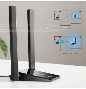 Adaptateur USB WiFi 6 TP-Link AX1800 bi-bande antenne gain élevé (ARCHERTX20UPLUS)