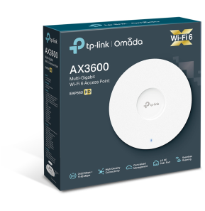 Point d’accès WiFi 6 TP-Link  AX3600 bi-bande Multi-Gigabit plafonnier (EAP660 HD)