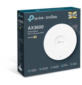 Point d'accès WiFi 6 TP-Link AX3600 bi-bande Multi-Gigabit plafonnier (EAP660 HD)