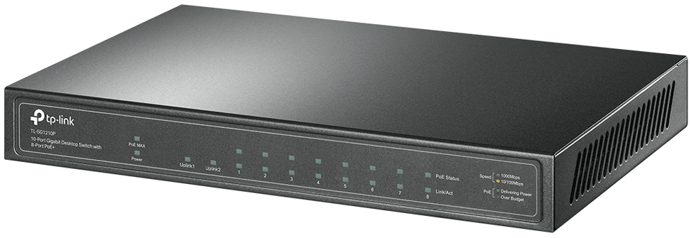 Switch de bureau TP-Link TL-SG1210P 10 ports Gigabit avec 8 ports PoE+ — image 3