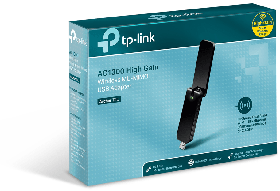 Adaptateur USB WiFi TP-Link AC1300 double bande (ARCHERT4U) — image 5