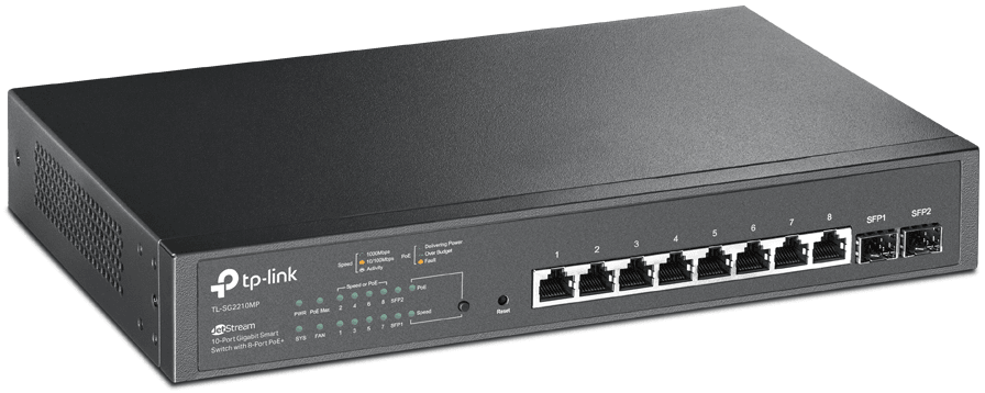 TP-Link TL-SG2210MP JetStream 10-Port Gigabit Smart Switch with 8 PoE+ Ports — image 2