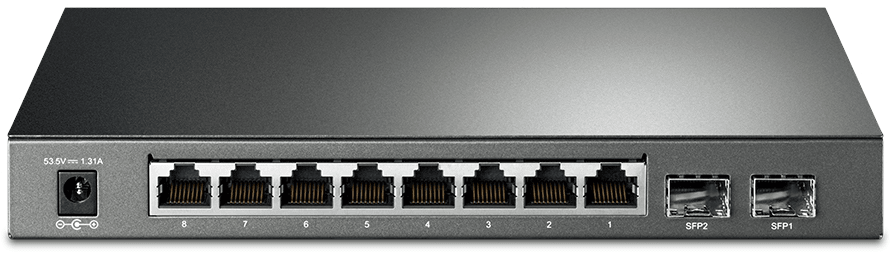 TP-Link TL-SG2210P JetStream 8-Port Gigabit Smart PoE+ Switch with 2 SFP slots — image 2