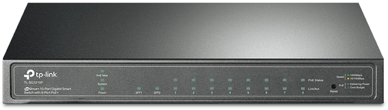 Switch TP-Link TL-SG2210P JetStream 8 ports Gigabit Smart PoE+ et 2 emplacements SFP
