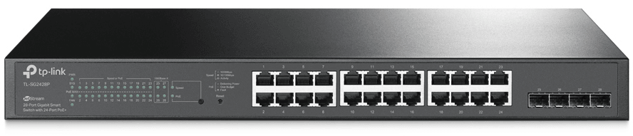 TP-Link TL-SG2428P JetStream 28-Port Gigabit Smart Switch with 24 PoE+ Ports — image 1