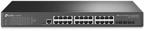 Switch administrable TP-Link TL-SG3428X JetStream L2+ 24 ports Gigabit avec 4 emplacements SFP+ 10GE