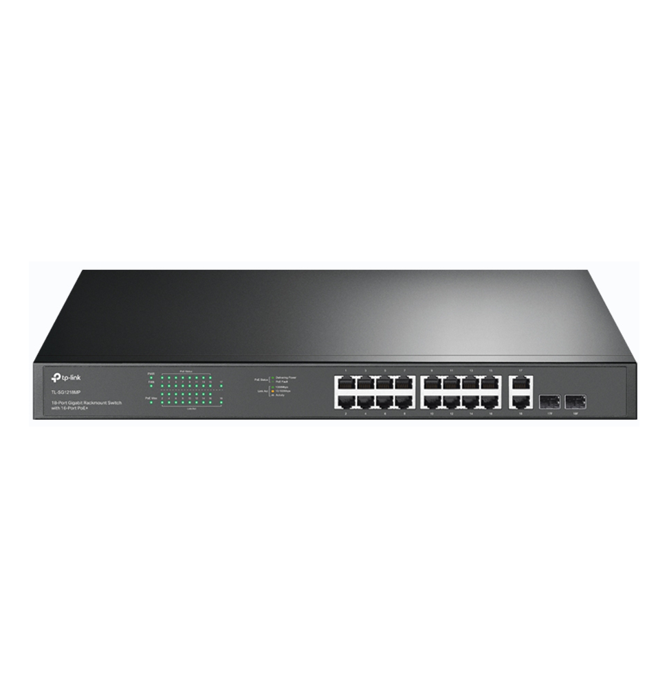 Switch TP-Link TL-SG1218MP 18 ports Gigabit rackable avec 16 PoE+
