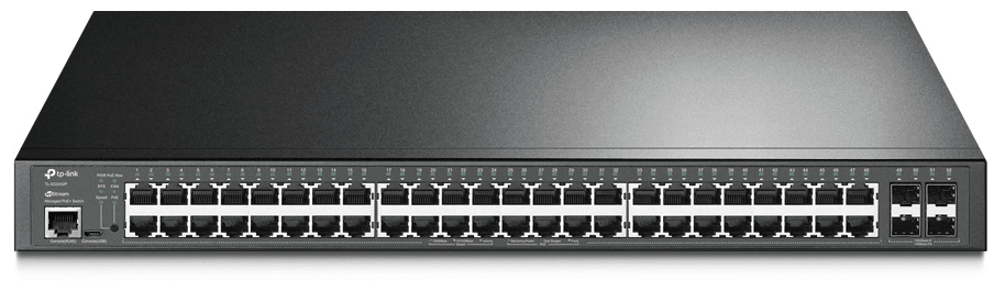 جهاز Switch مُدار TP-Link TL-SG3452P L2+ JetStream 52 منفذ Gigabit مع 48 منفذ PoE+ — صورة 1