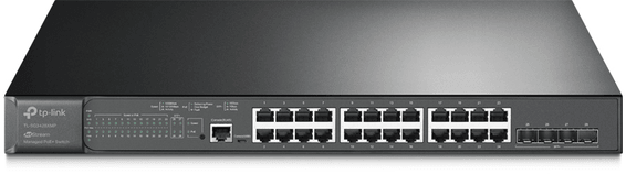 Switch administrable TP-Link TL-SG3428XMP JetStream 24 ports PoE+ Gigabit et 4 ports 10GE SFP+ L2+