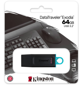 Clé USB Kingston DataTraveler Exodia USB Type-A 3.2 Gen1 - 64 Go (DTX/64GB)