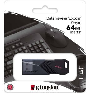 Clé USB Kingston DataTraveler Exodia Onyx USB Type-A 3.2 Gen1 - 64 Go (DTXON/64GB)