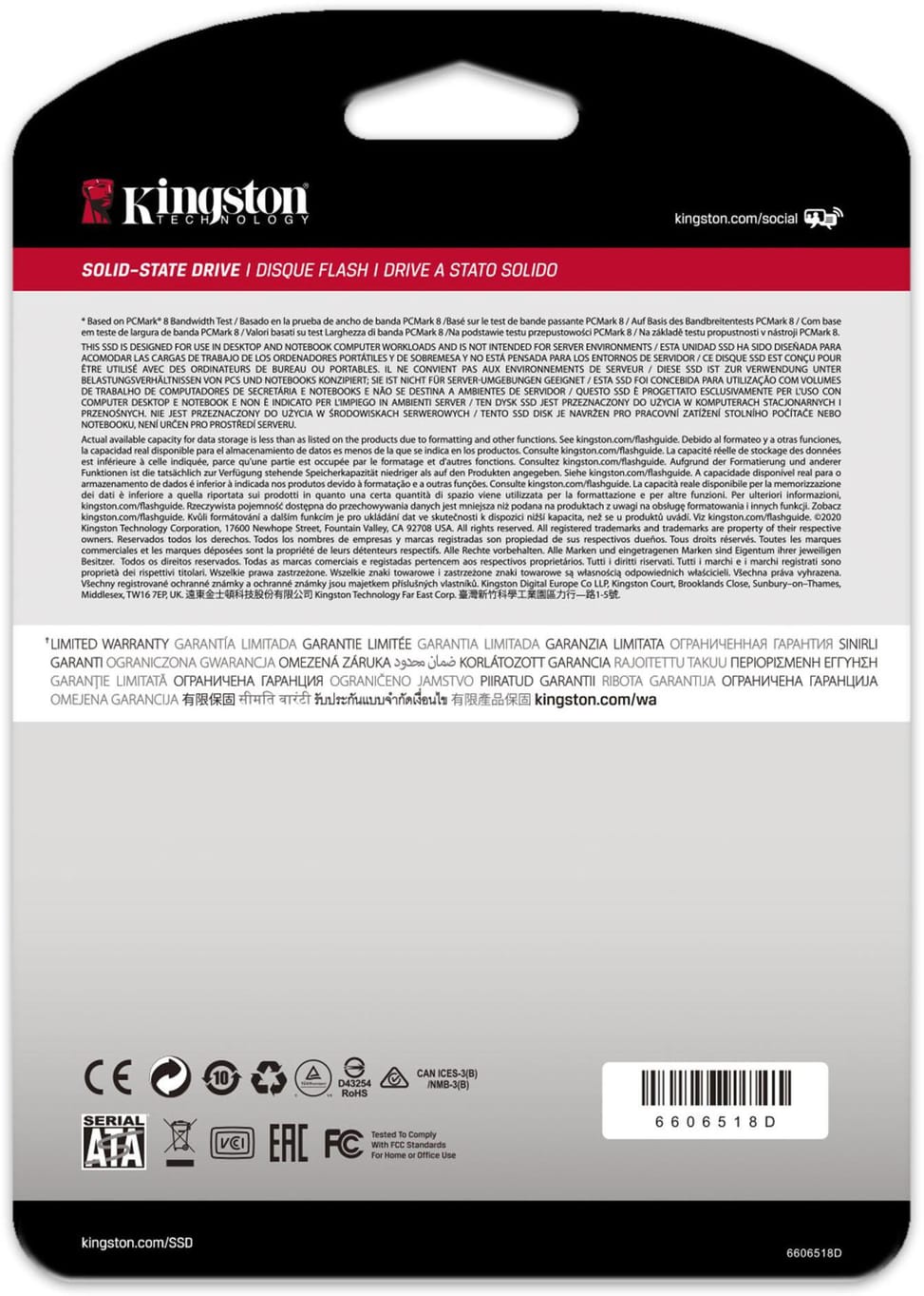 Disque Dur interne SSD Kingston A400 SATA 2.5" 960 Go (SA400S37/960G) — image 3