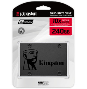 Disque Dur interne SSD Kingston A400 SATA 2.5" 240 Go (SA400S37/240G)