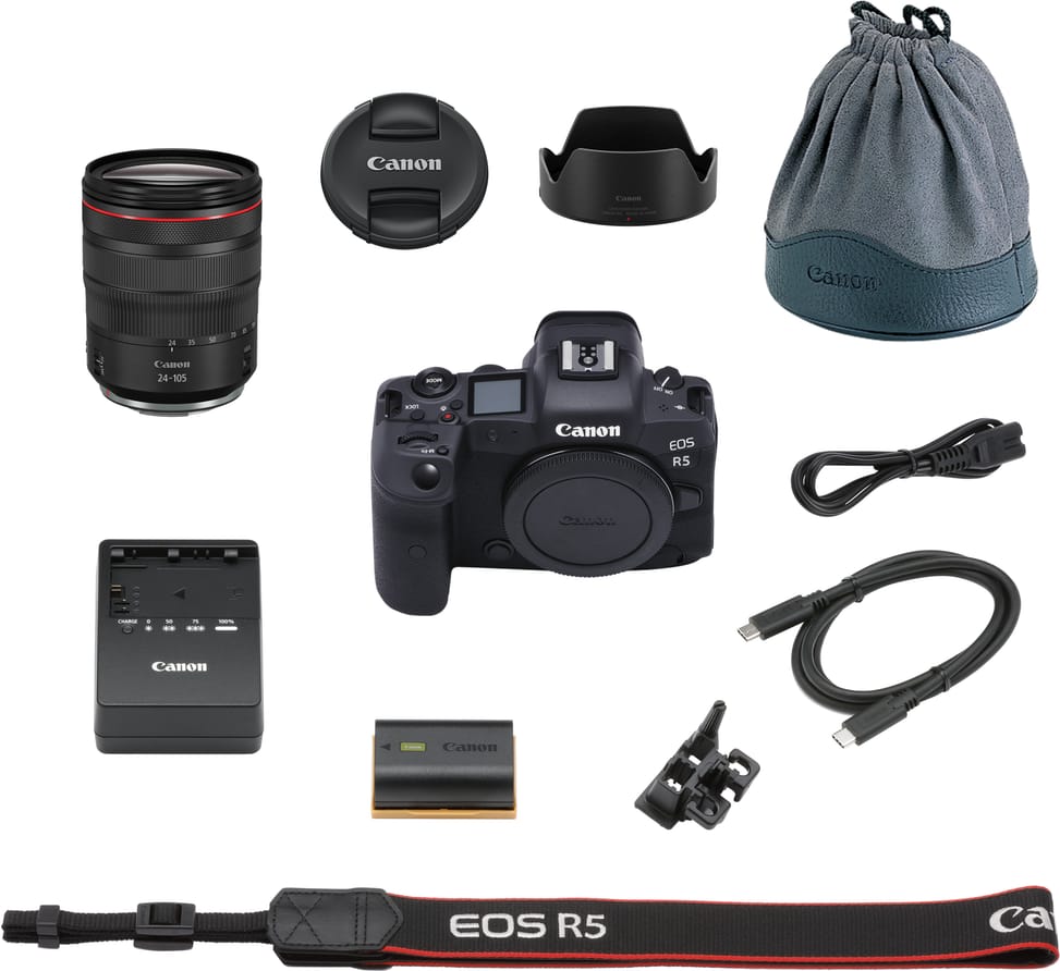 Appareil photo hybride Canon EOS R5 + objectif RF 24-105 mm F4L IS USM (4147C016AA) — image 5