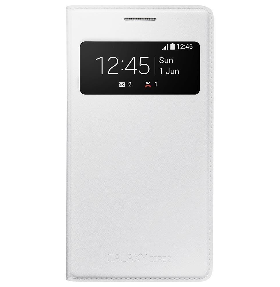 Samsung S view Cover blanc pour Galaxy Core 2 (EF-CG355BWEGWW)