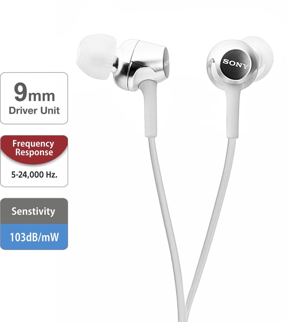 Écouteurs Sony MDR-EX150 - Jack 3,5 mm (MDREX150 WQE WHITE) — image 2