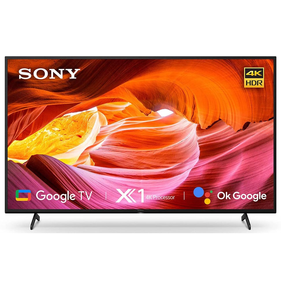 Téléviseur Sony 65" KD-65X75K | 4K Ultra HD + Récepteur TNT Intégré (KD-65X75K)
