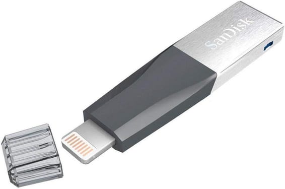 Clé USB SanDisk iXpand Mini Pour Votre iPhone 128 Go (SDIX40N-128-GN6NE)