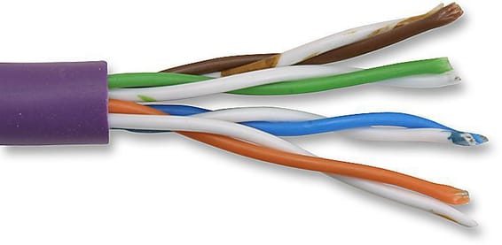 Leviton Category 6 U/UTP EuroClass Eca Cables - Vente par bobine de 305 mètres (C6U-ECA-B305VT4)