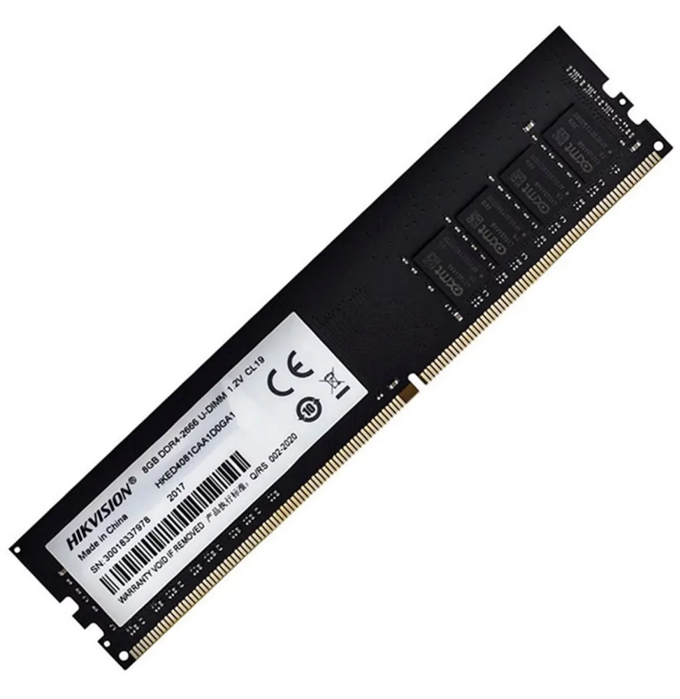 Barrette mémoire Hikvision U-DIMM 8GB DDR4 2666 MHz - Pc Bureau (HKED4081CBA1D0ZA1)