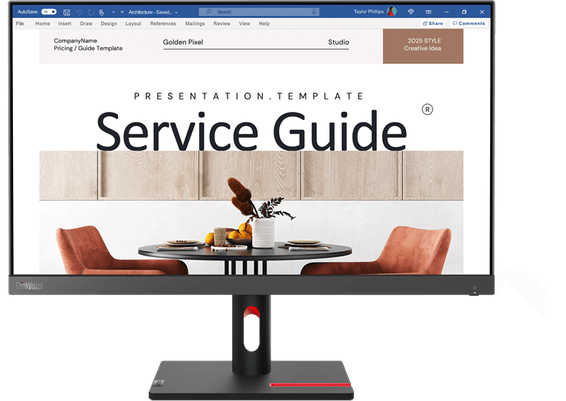 Écran 23,8" Full HD Lenovo ThinkVision S24i-30 (63DEKAT3EU)