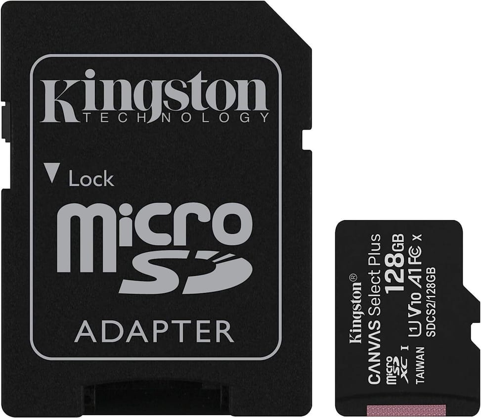 Kingston Canvas Select Plus 128 GB MicroSDXC UHS-I Class 10 Memory Card (SDCS2/128GB) — image 1