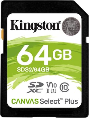 Carte mémoire Kingston Canvas Select Plus 64 Go SDXC UHS-I Classe 10 (SDS2/64GB) — image 2