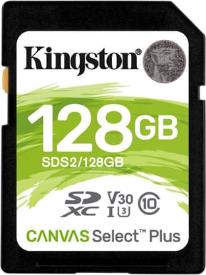 Carte mémoire Kingston Canvas Select Plus 128 Go SDXC UHS-I Classe 10 (SDS2/128GB) — image 2
