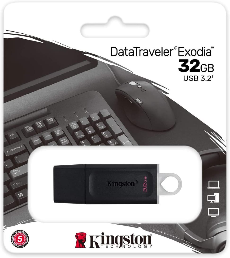 Clé USB Kingston DataTraveler Exodia USB Type-A 3.2 Gen1 - 32 Go (DTX/32GB) — image 1