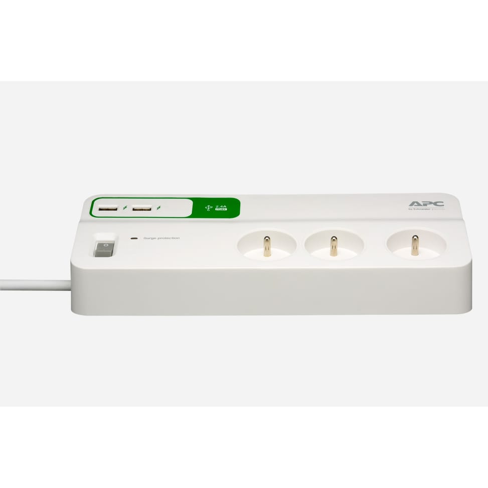 Bloc parafoudre APC Essential SurgeArrest 6 prises France 230V avec 2 ports de chargement USB — image 4