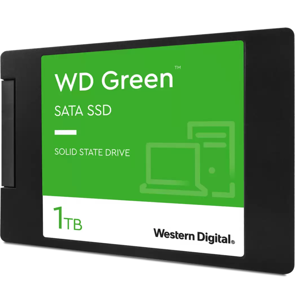 Disque dur SSD interne Western Digital GreenÖ 1TB SATA 2.5 3D NAND (WDS100T3G0A-00BJG0)