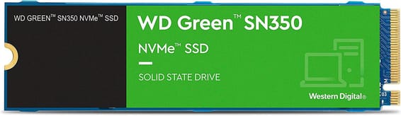 Disque dur interne SSD WD Green SN350 M.2 2280 PCIe Gen4 x4 NVMe 240 Go (WDS240G2G0C-00AJM0)