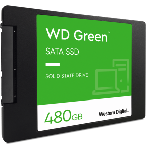 Disque dur interne SSD WD Green SATA 2.5" 3D NAND 480 Go (WDS480G3G0A-00BJG0)