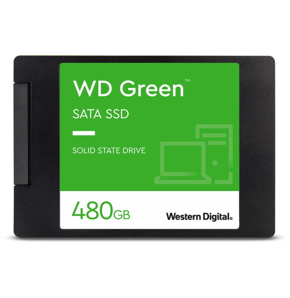 Disque dur interne SSD WD GreenÖ 480GB SATA 2.5 3D NAND (WDS480G3G0A-00BJG0)