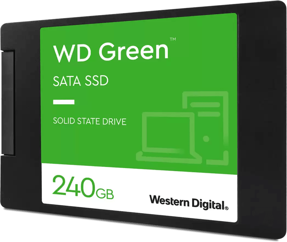 Disque dur interne SSD NVMe™ WD Green™ 240GB SATA 2.5 3D NAND (WDS240G3G0A-00BJG0)