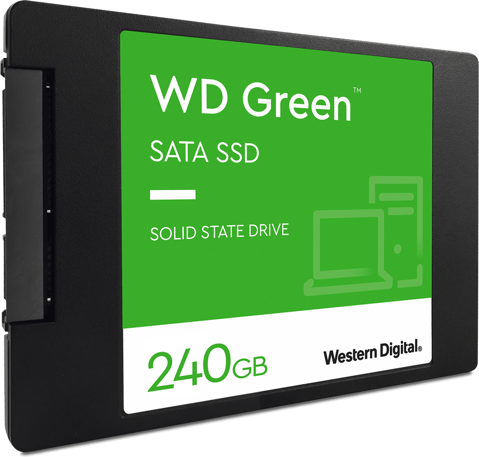 Disque dur interne SSD NVMe™ WD Green™ 240GB SATA 2.5 3D NAND (WDS240G3G0A-00BJG0)