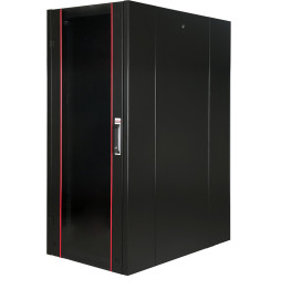 Armoire hyperline Lande 32U 19P 600x600mm avec porte avant en verre à ouverture (LN-HL32U6060-BL-B)