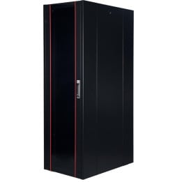 Armoire hyperline Lande 36U 19P 600x600mm avec porte avant en verre à ouverture (LN-HL36U6060-BL-B)