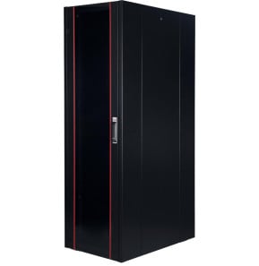 Armoire hyperline Lande 36U 19P 600x600mm avec porte avant en verre à ouverture (LN-HL36U6060-BL-B)