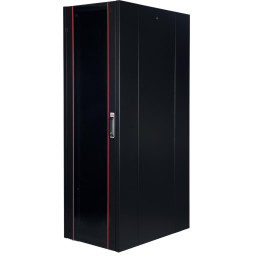 Armoire hyperline Lande 42U 19P 600x600mm avec porte avant en verre à ouverture (LN-HL42U6060-BL-B)