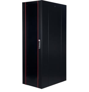 Armoire hyperline Lande 42U 19P 600x1000mm avec porte avant en verre à ouverture (LN-HL42U6010-BL-B)