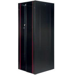 Armoire hyperline Lande 42U 19P 800x1000mm avec porte avant en verre à double ouverture (LN-HL42U8010-BL-B)